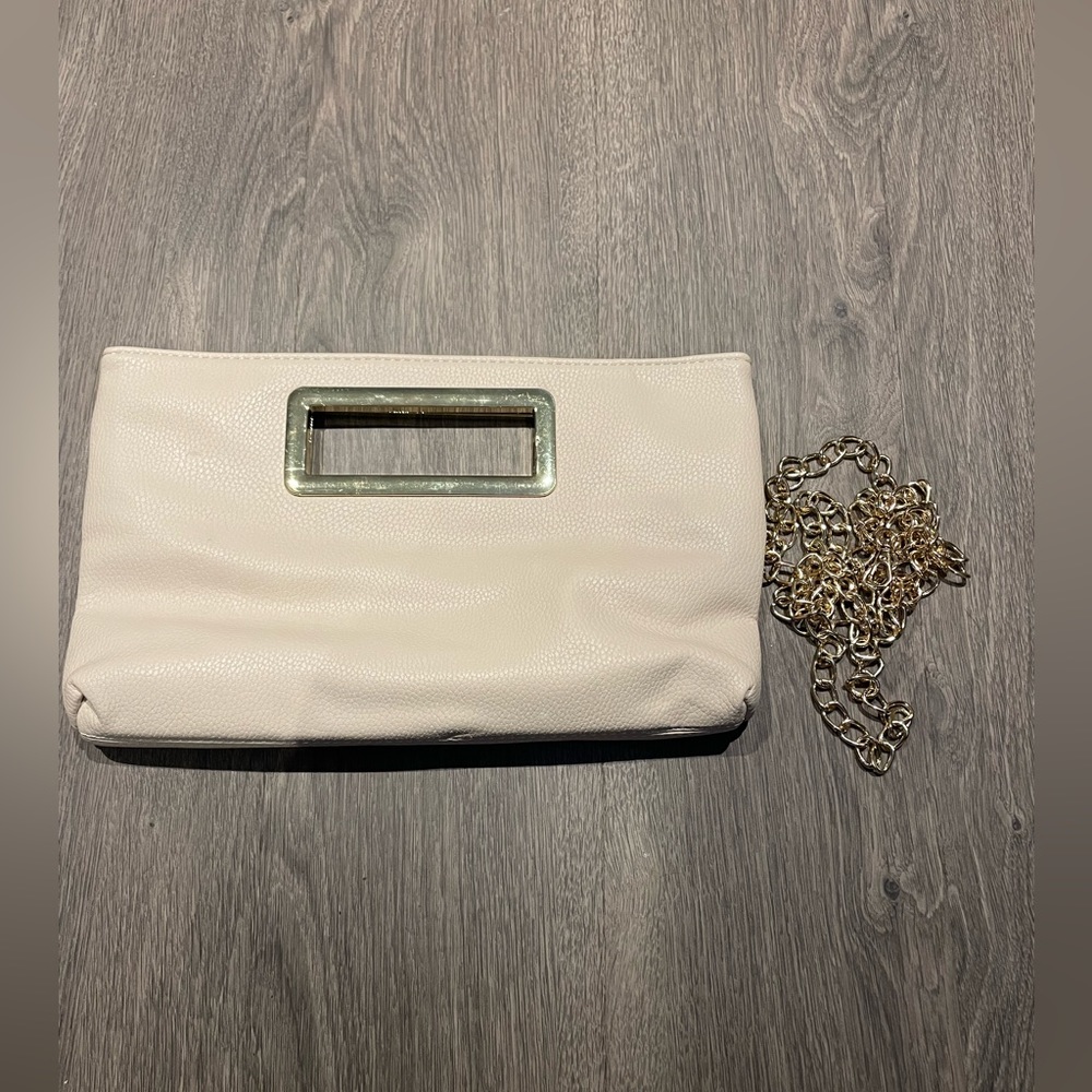 Nude and Gold Clutch